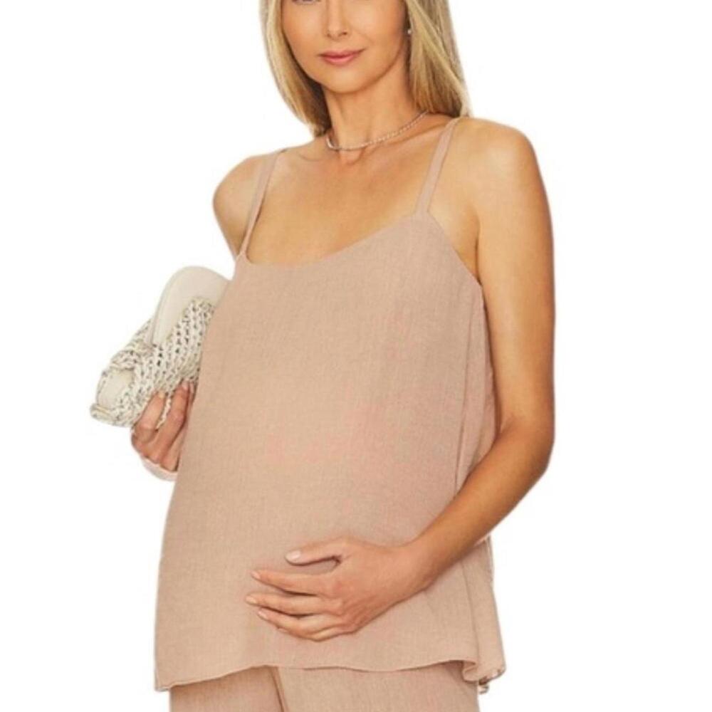 The devin cami and tanner pant maternity set by hatch in dune.
